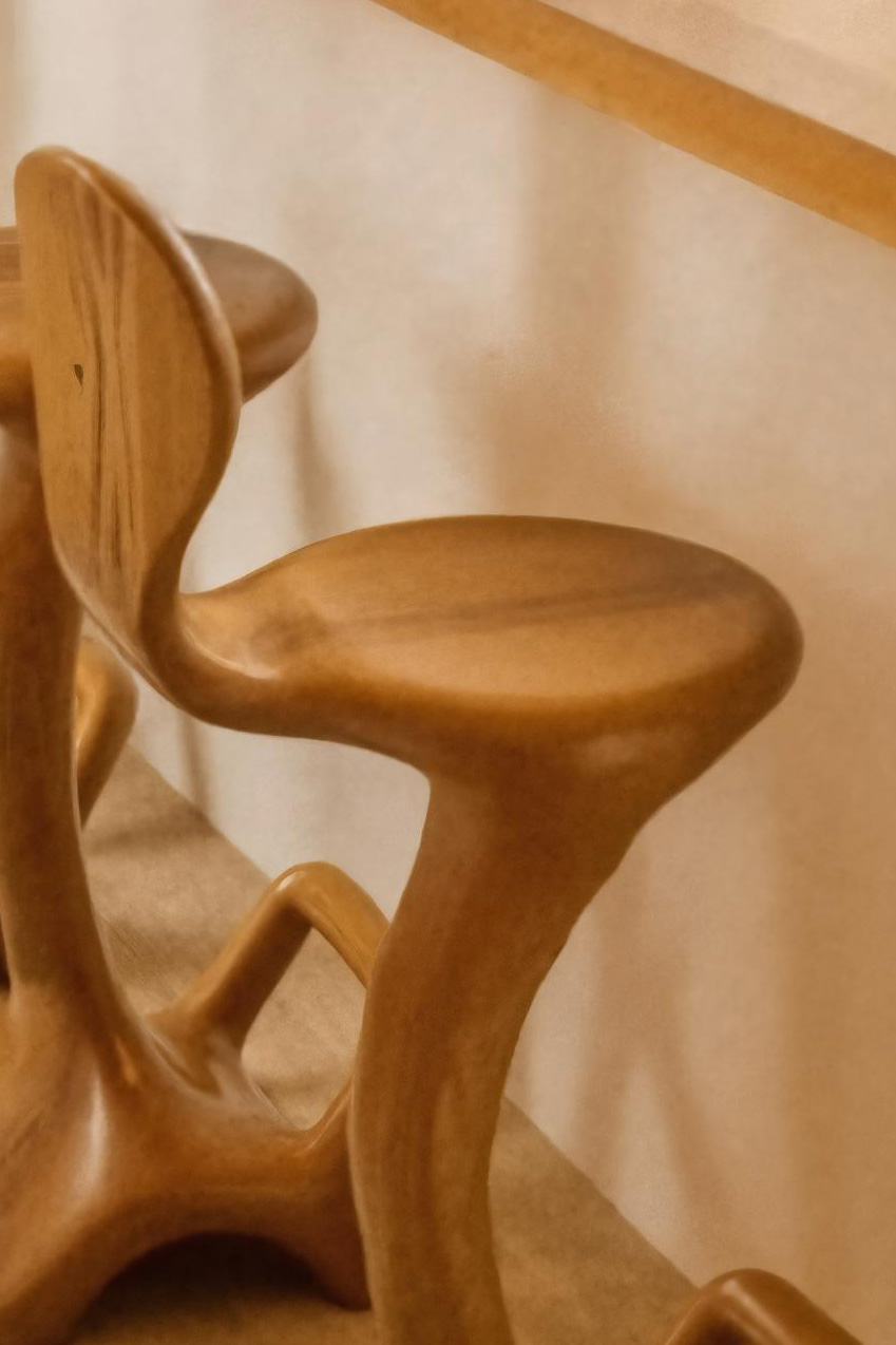 Sculptural Organic Bar Stool For Kitchen Or Interiors