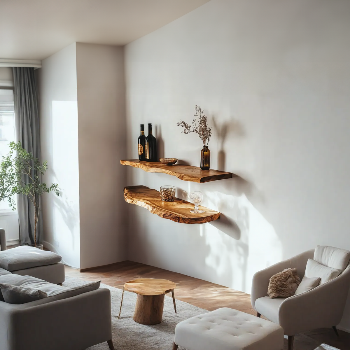 Custom Floating Shelves Solid Wood Decor Home Gift