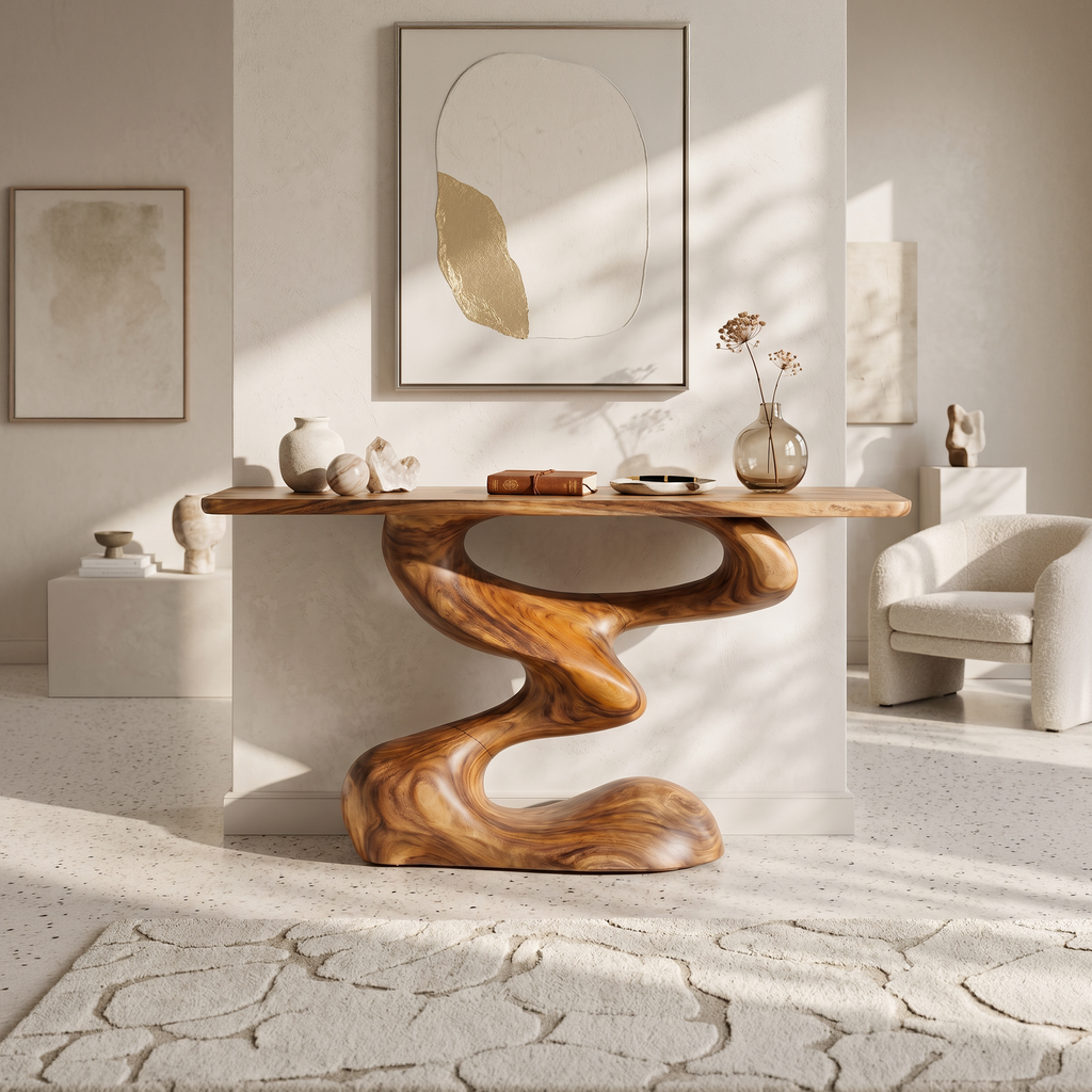 Mid Century Console Table For Living Room