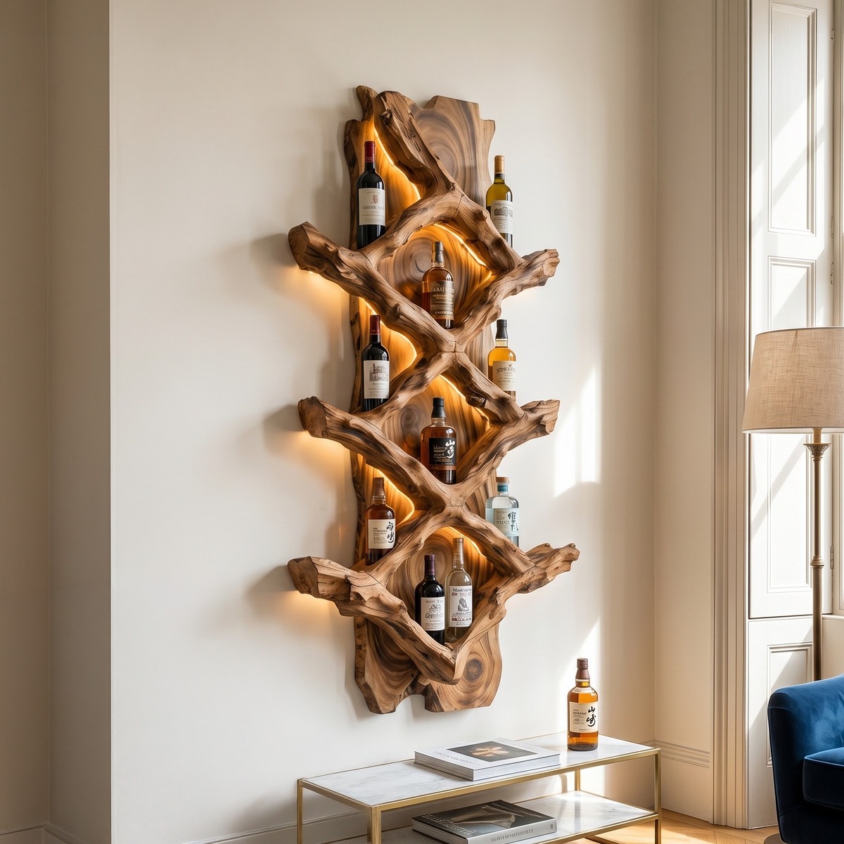 Rustic Wine Holder For Furniture Country Bar Vibe