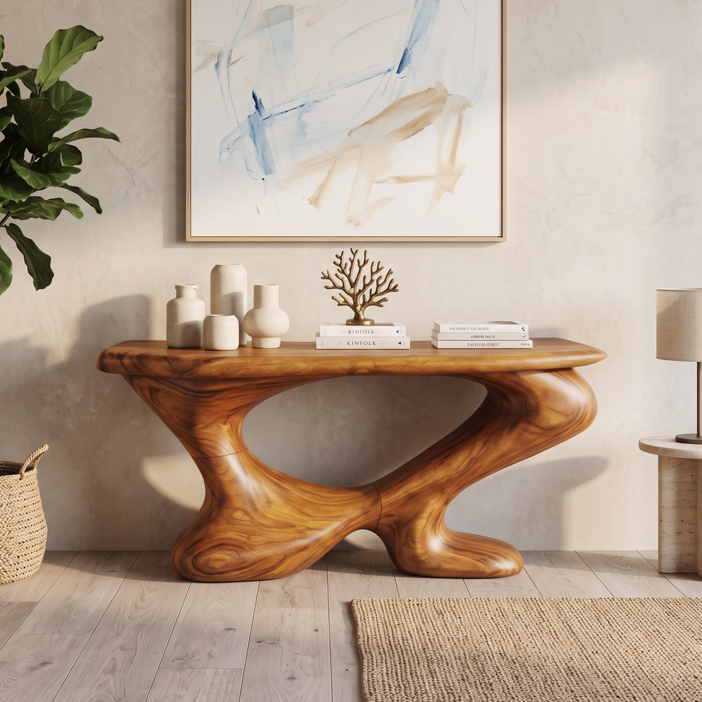 Farmhouse Chic Console Table Entryway Decor