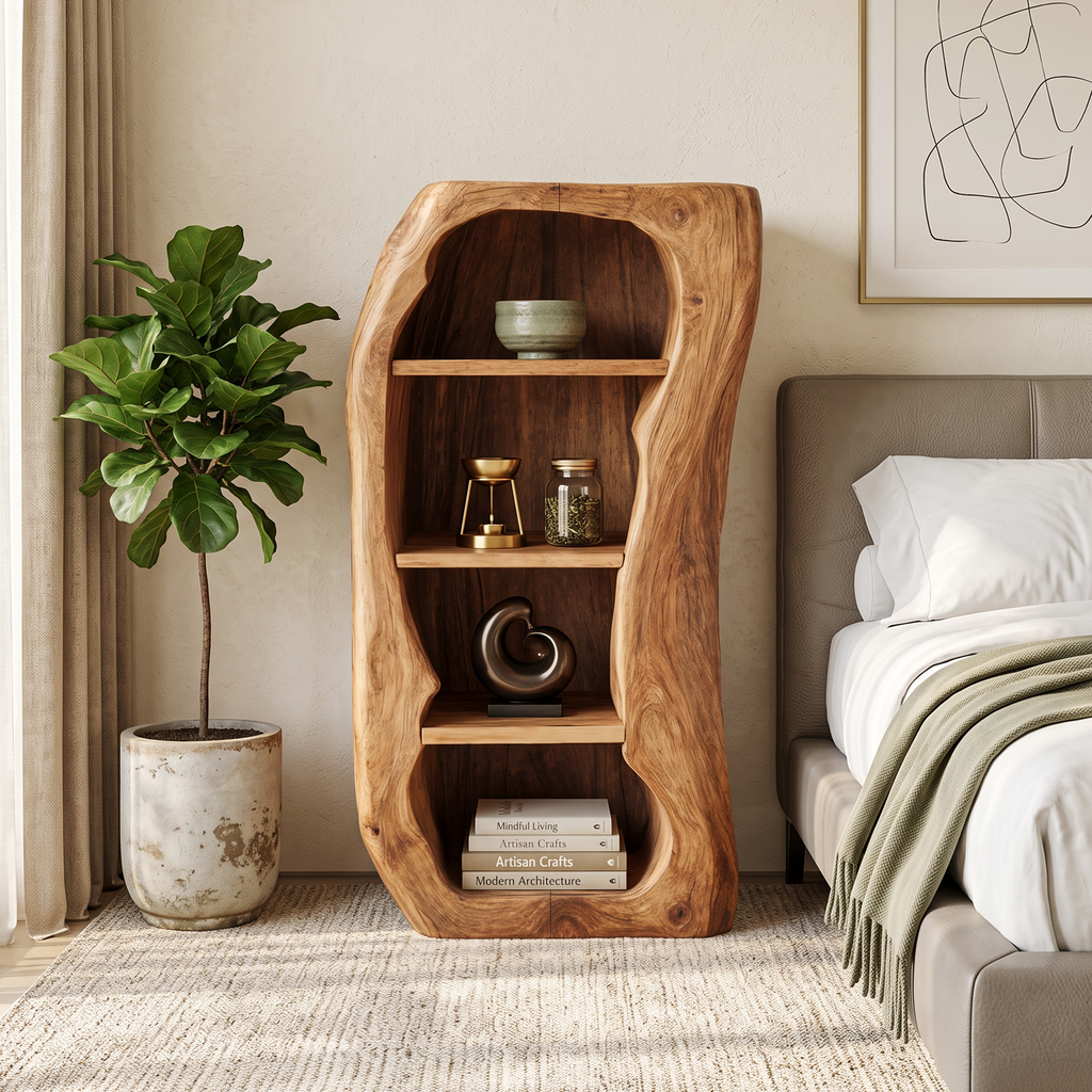 Farmhouse Solid Wood Nightstand