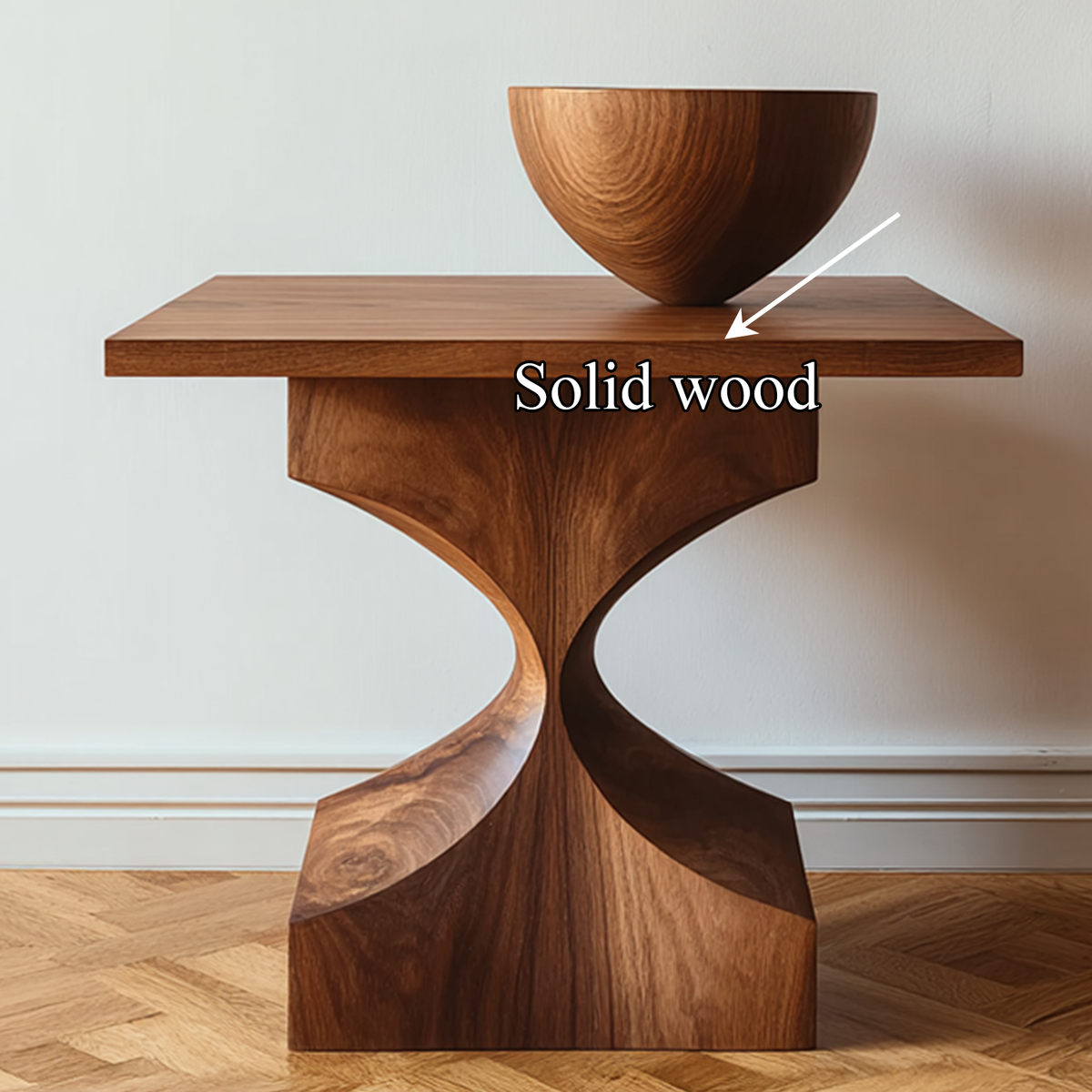 Mid-Century Modern Wood End Table