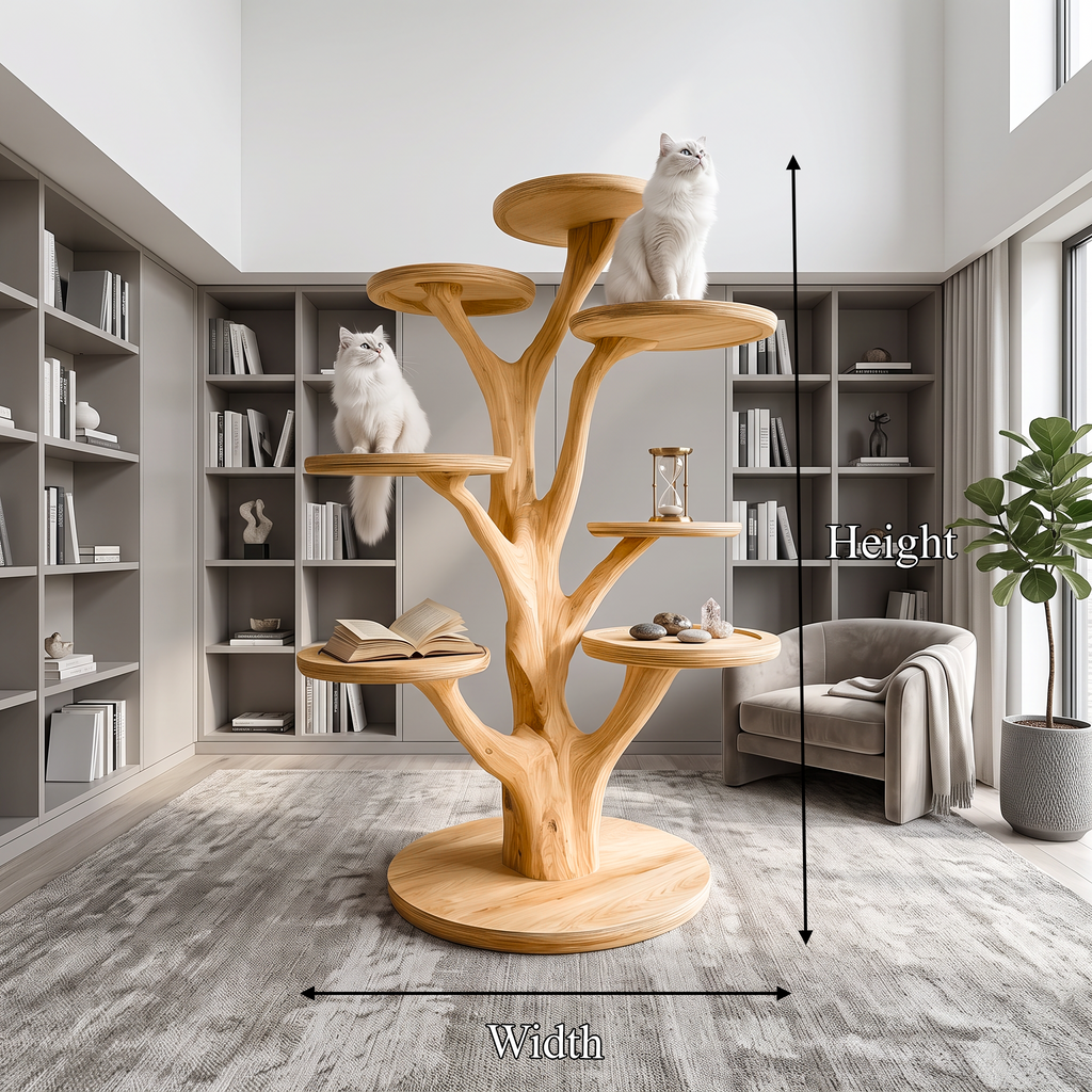 Mid Century Cat Tree Tower Living Room