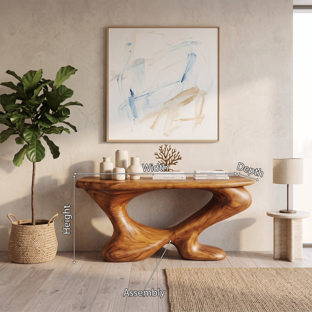 Farmhouse Chic Console Table Entryway Decor
