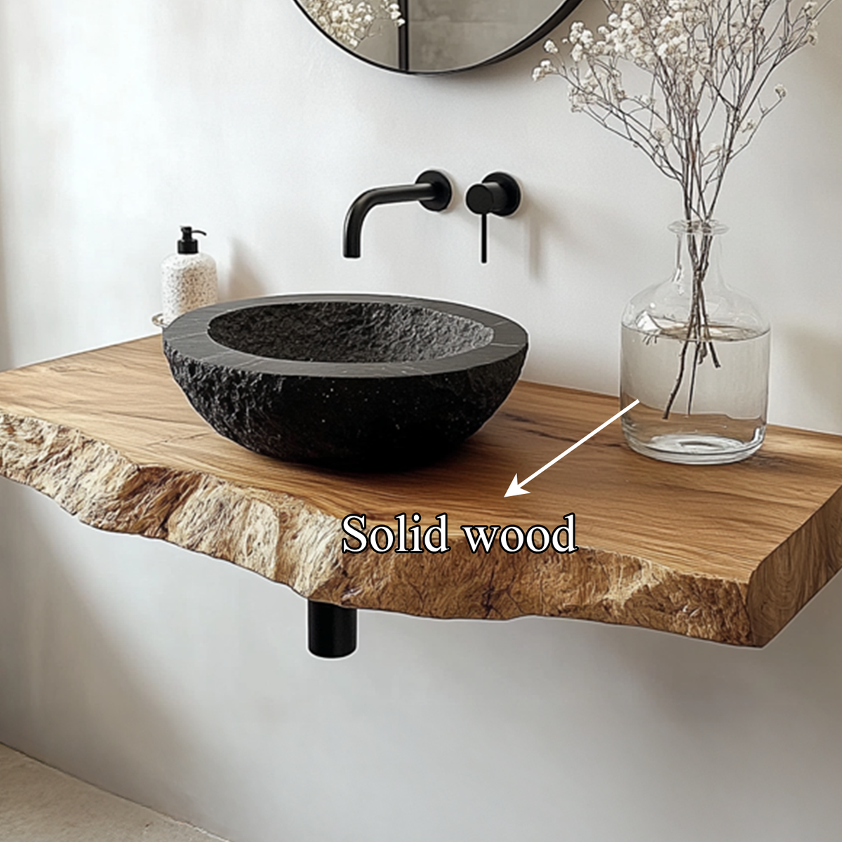 Rustic Solid Wood Vanity