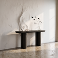 Midcentury Black Console Table Living Room