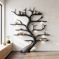 Rustic Tree Shelf Handmade Wood Wall Mounted Gift