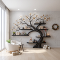 Rustic Tree Branch Shelf Nursery Kids Room