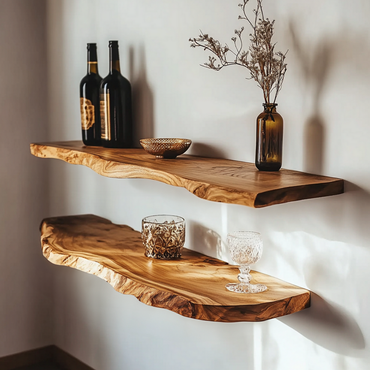 Custom Floating Shelves Solid Wood Decor Home Gift