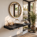 Mid Century Bathroom Vanity With Modern Wood Finish