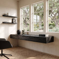 Modern Floating Desk With Drawers For Home Office