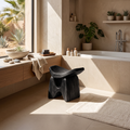 Mid Century Shower Stool For Elegant Bathroom Look