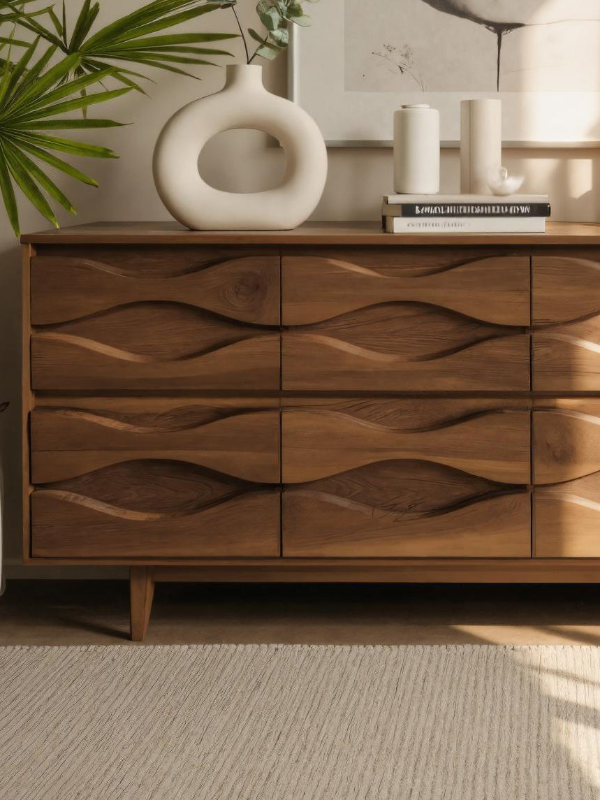 Modern Wave Dresser For Bedroom Or Living Room