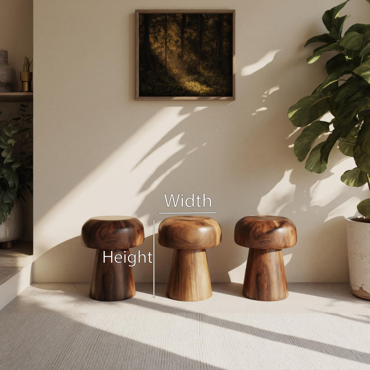Modern Mushroom Stools For Living Room Or Bedroom