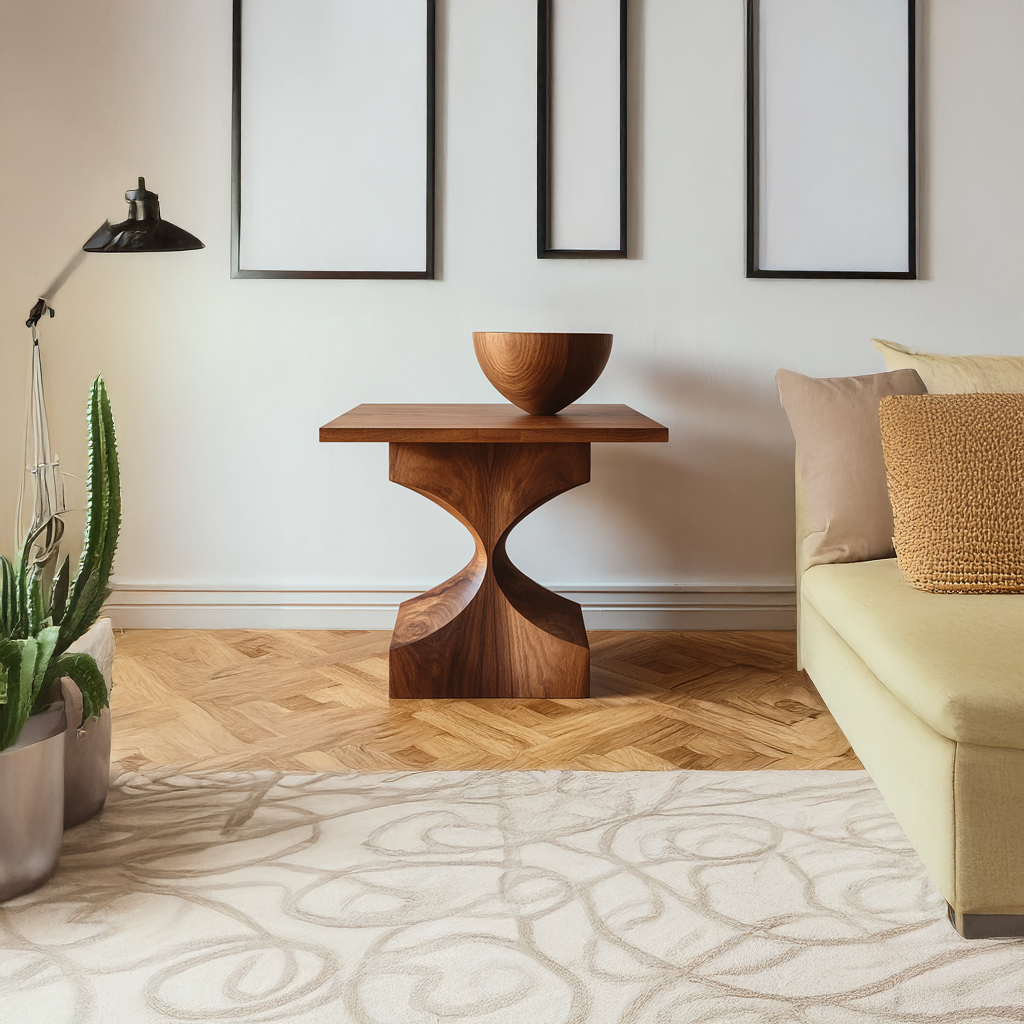Mid-Century Modern Wood End Table