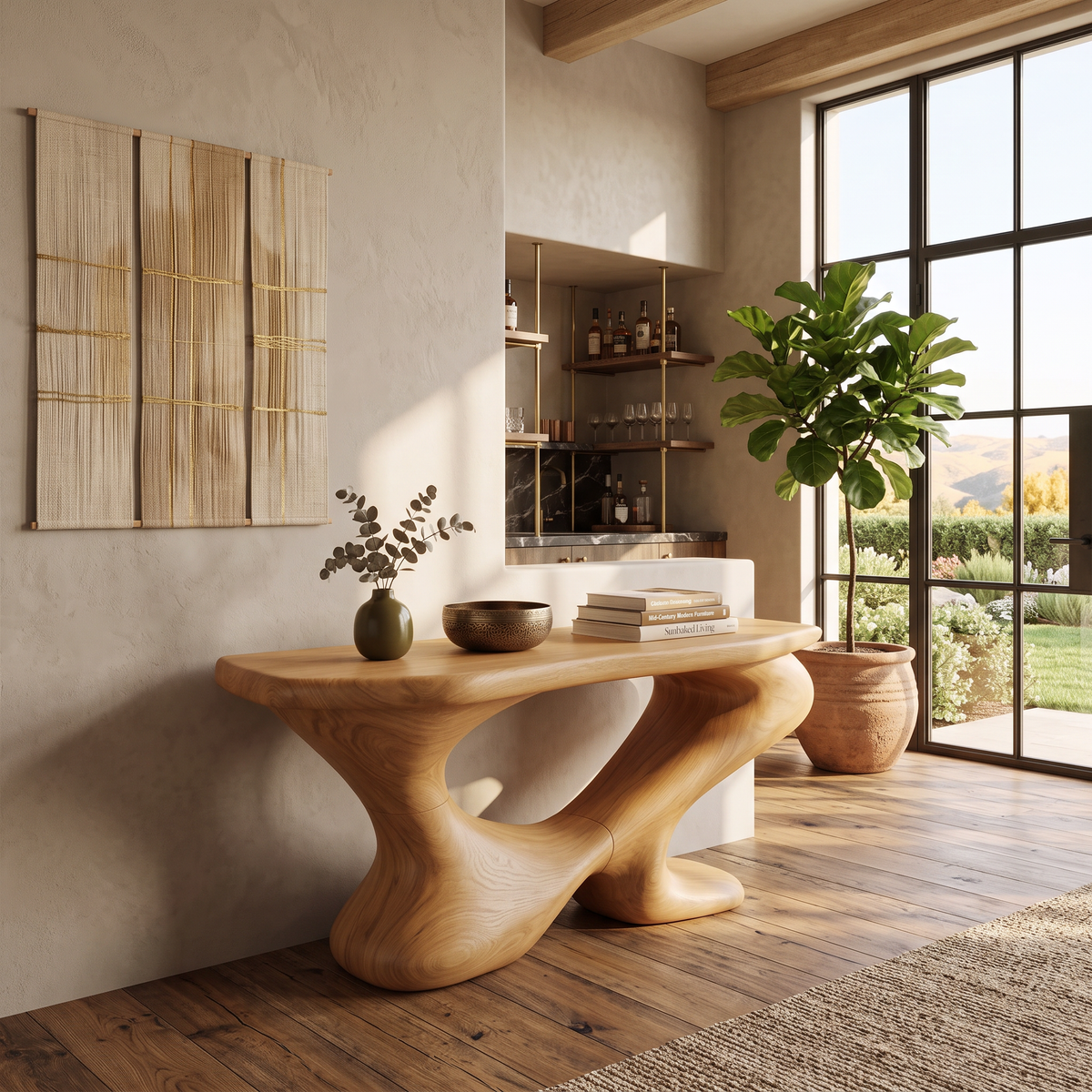 Farmhouse Chic Console Table Entryway Decor