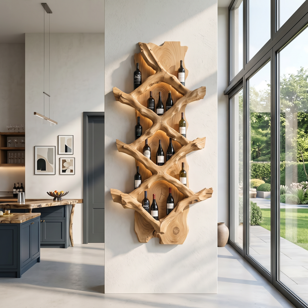 Rustic Wine Holder For Furniture Country Bar Vibe