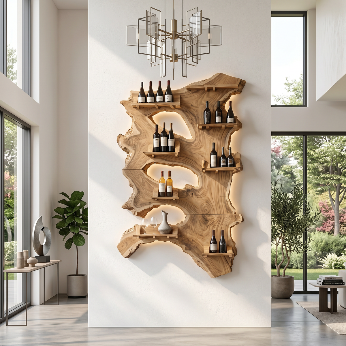 Farmhouse Wine Rack For Furniture Functional Decor