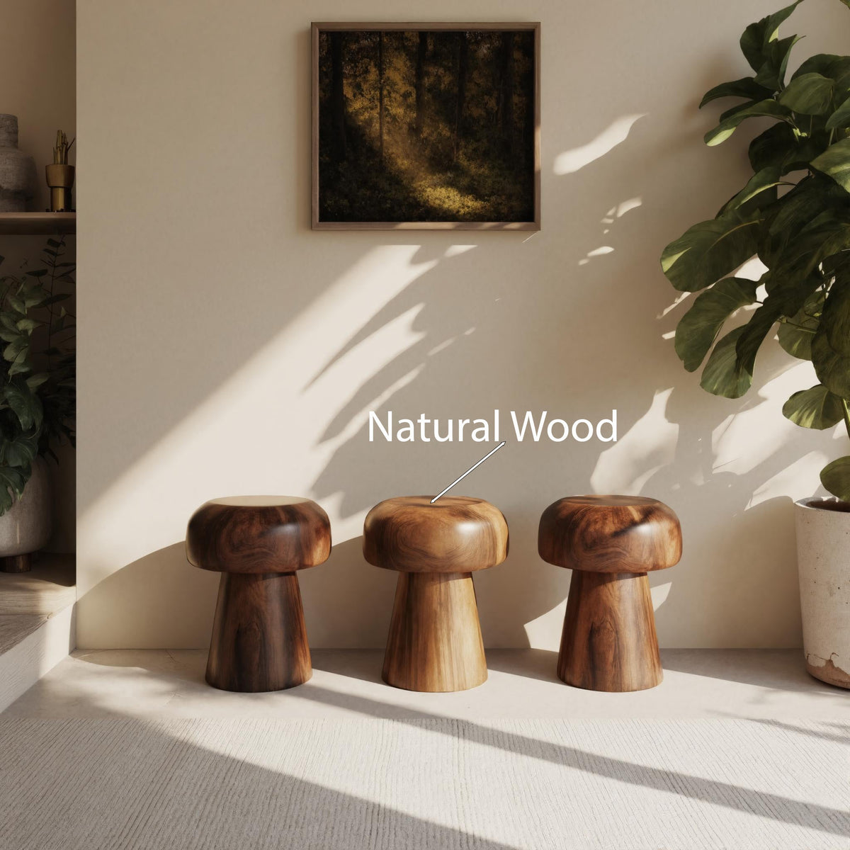 Modern Mushroom Stools For Living Room Or Bedroom