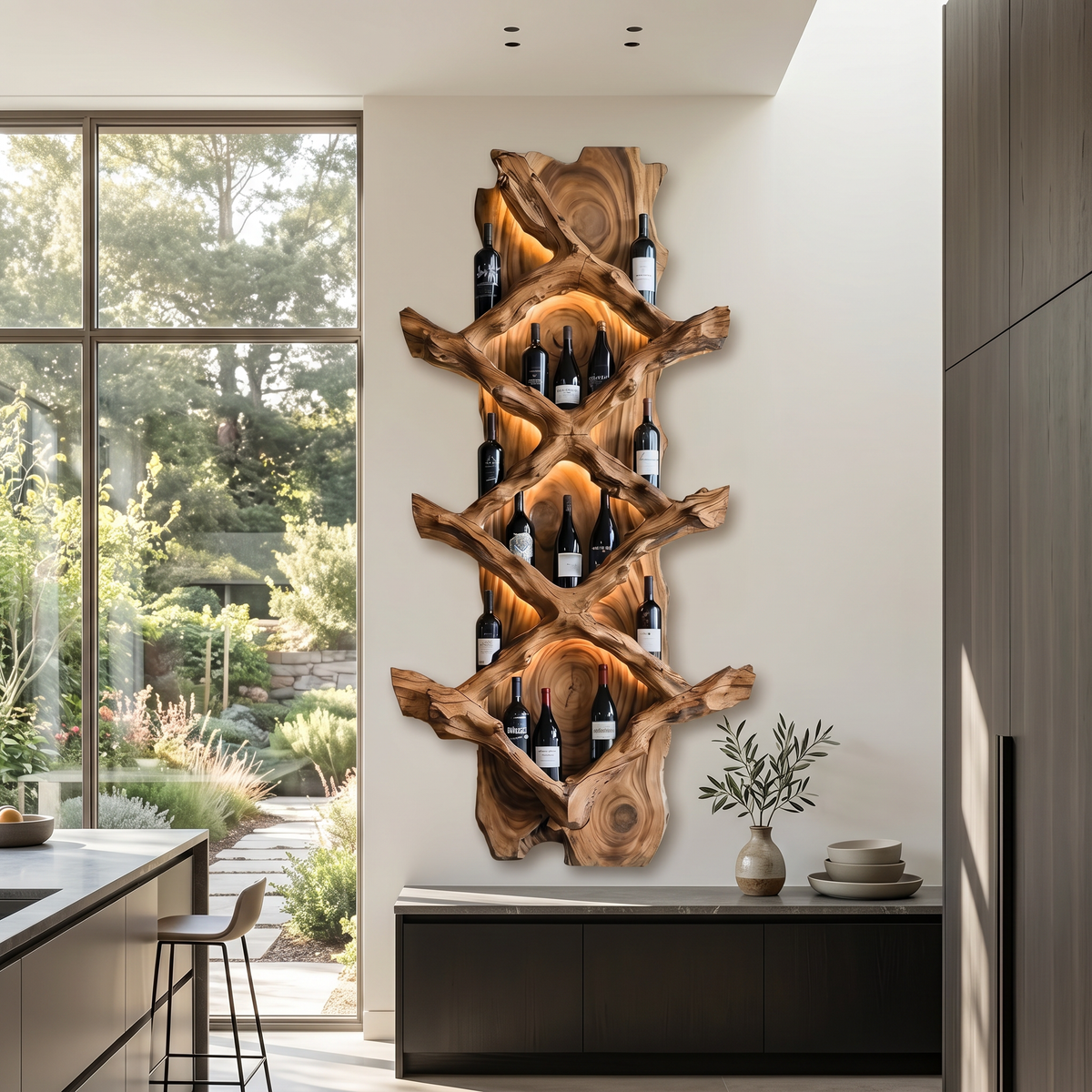 Rustic Wine Holder For Furniture Country Bar Vibe