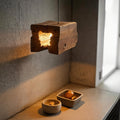Rustic Pendant Light And Natural Log Lighting For Living Room Dining Room And Kitchen