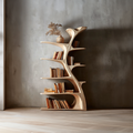Midcentury Tree Wall Bookcase Home Office