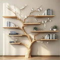 Handcrafted Tree Branch Bookshelf Home Decor Gift
