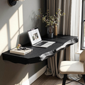 Mid Century Solid Wood Floating Desk For Furniture Decoration