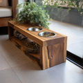 Handcrafted Pet Bowl Holder Elevated Feeding