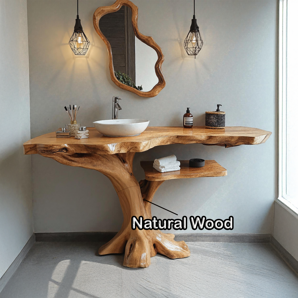 Single Bathroom Vanity With Open Shelf For Modern Homes