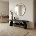 Rustic Entryway Shoe Bench Living Room