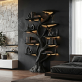 Wooden Tree Bookshelf Rustic Custom Display Gift