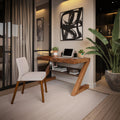 Minimalist Z Shape Desk Work Desk For Home Office Or Bedroom Corner