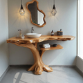 Single Bathroom Vanity With Open Shelf For Modern Homes