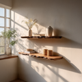 Rustic Floating Shelf Living Room