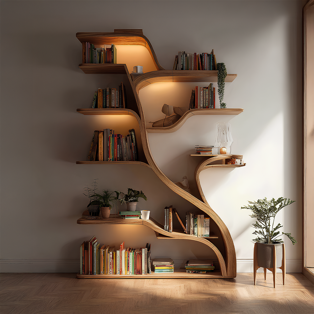 Tree Branch Wall Shelf Solid Wood Farmhouse Decor Gift
