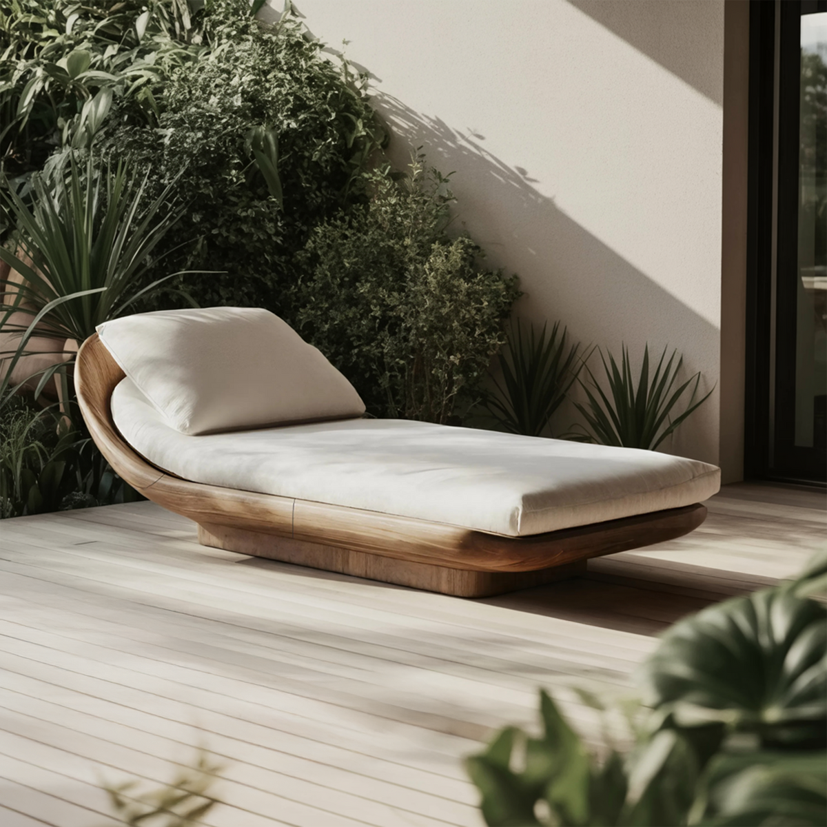 Farmhouse Solid Wood Garden Daybed For Rustic Bedroom Design