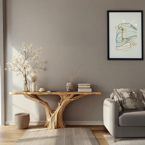 Farmhouse Solid Wood Console Table
