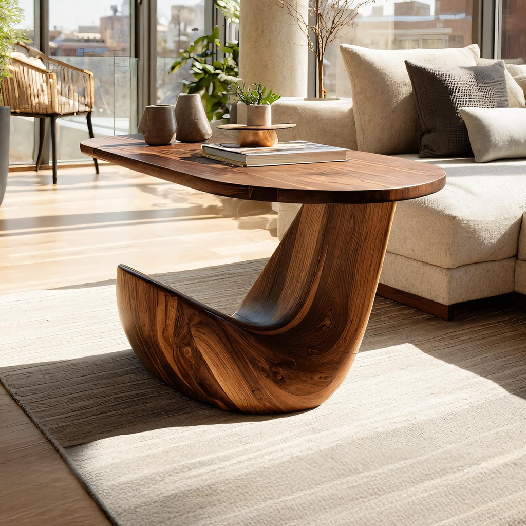 Farmhouse Live Edge Side Table For Vintage Furniture Vibe