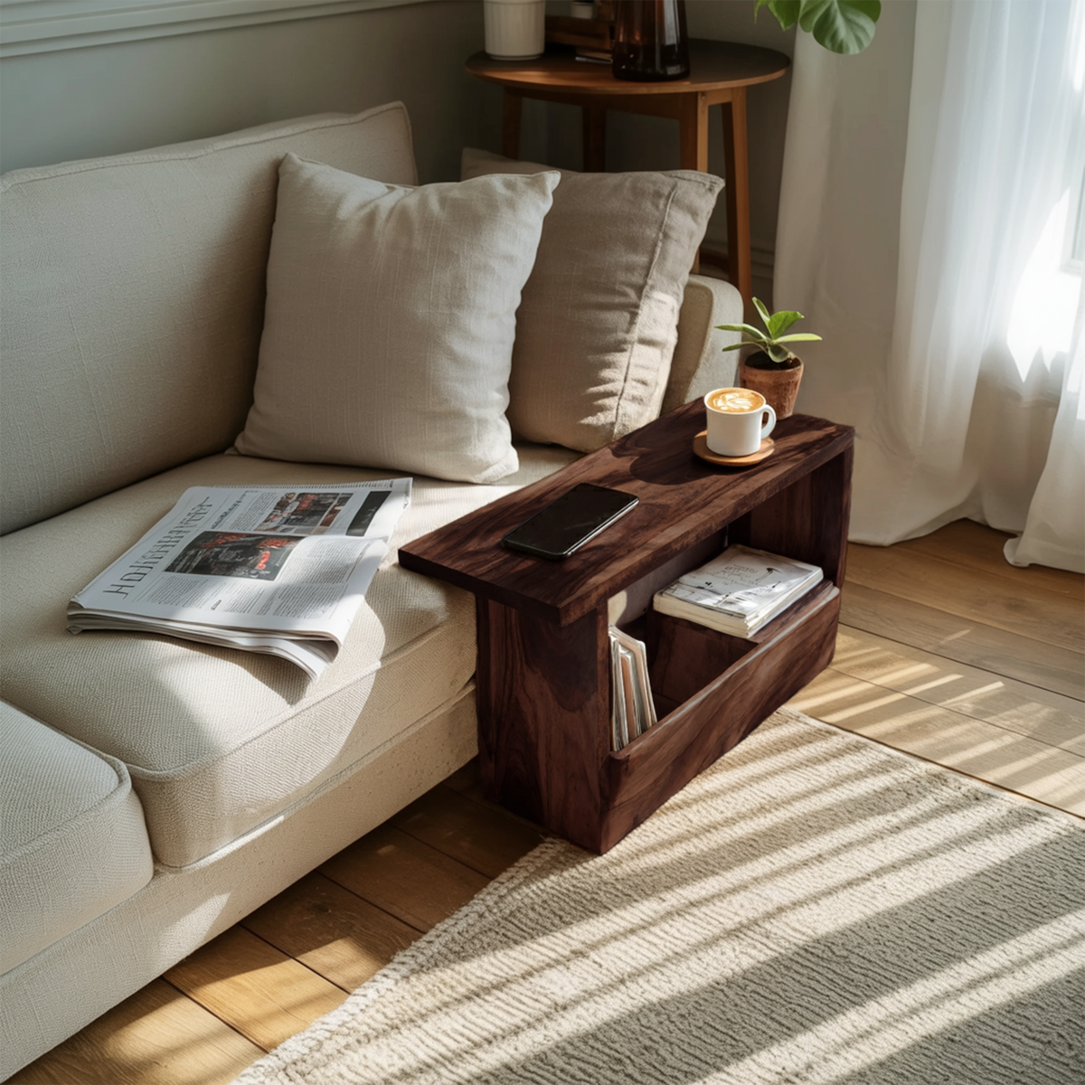 Mid Century Modern Side Table For Living Room Design