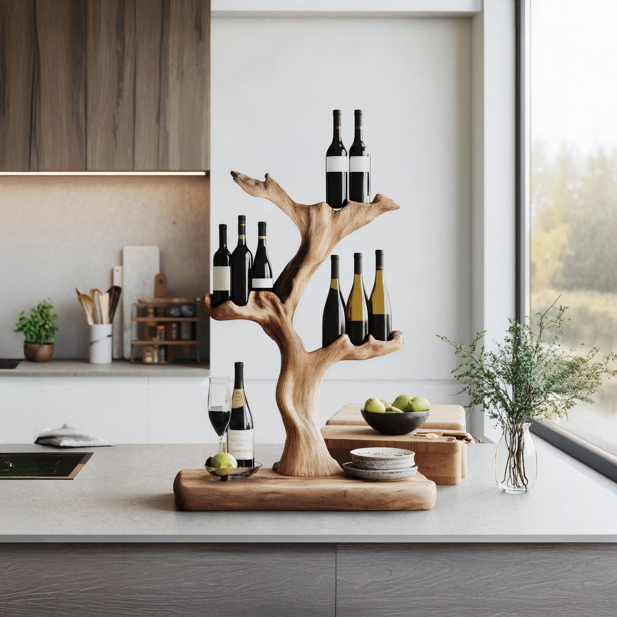 Handcrafted Wine Stand For Furniture Accent Storage