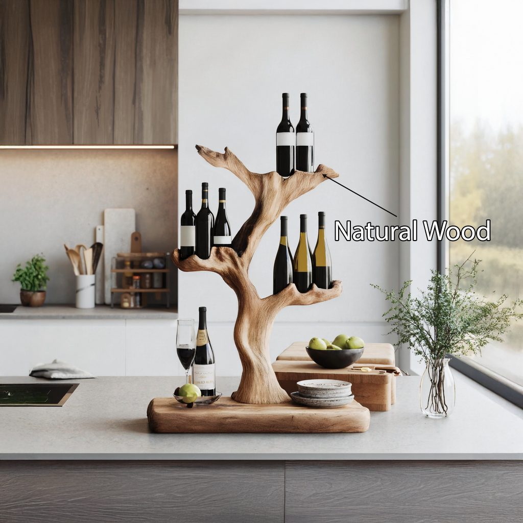 Handcrafted Wine Stand For Furniture Accent Storage