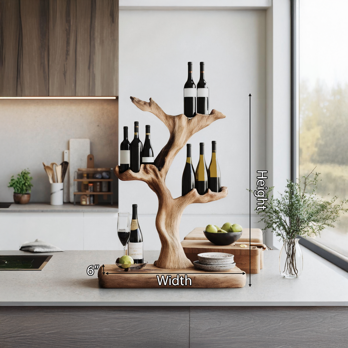 Handcrafted Wine Stand For Furniture Accent Storage