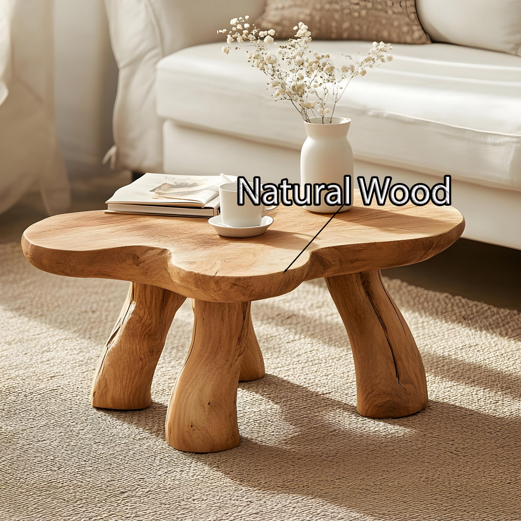 Natural Solid Wood Coffee Table